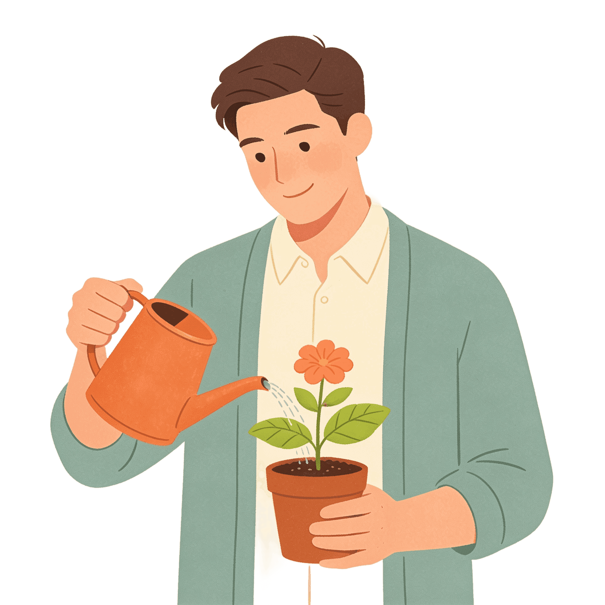 A person realising their potential illustration