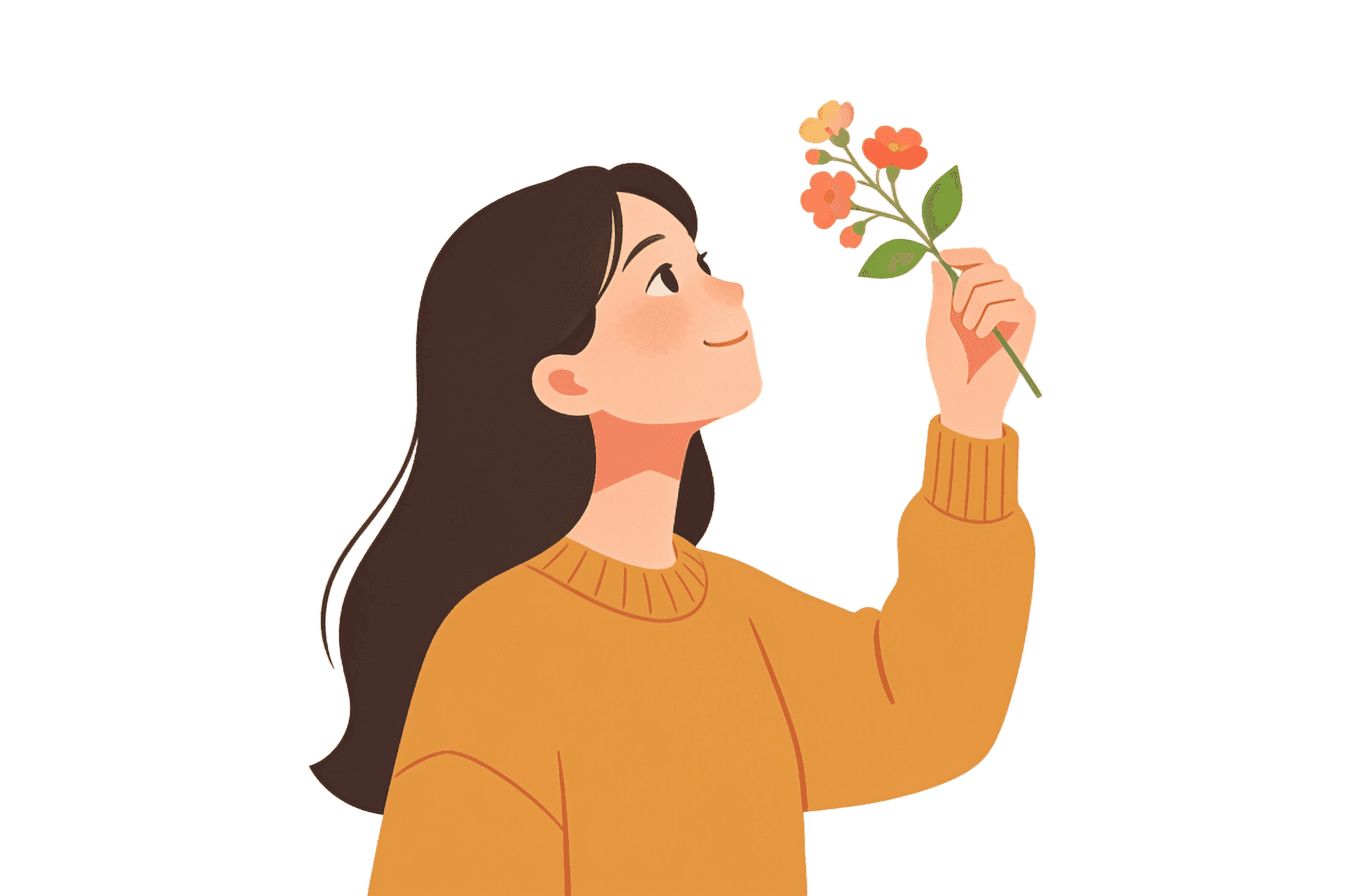 Blooming into your best self illustration
